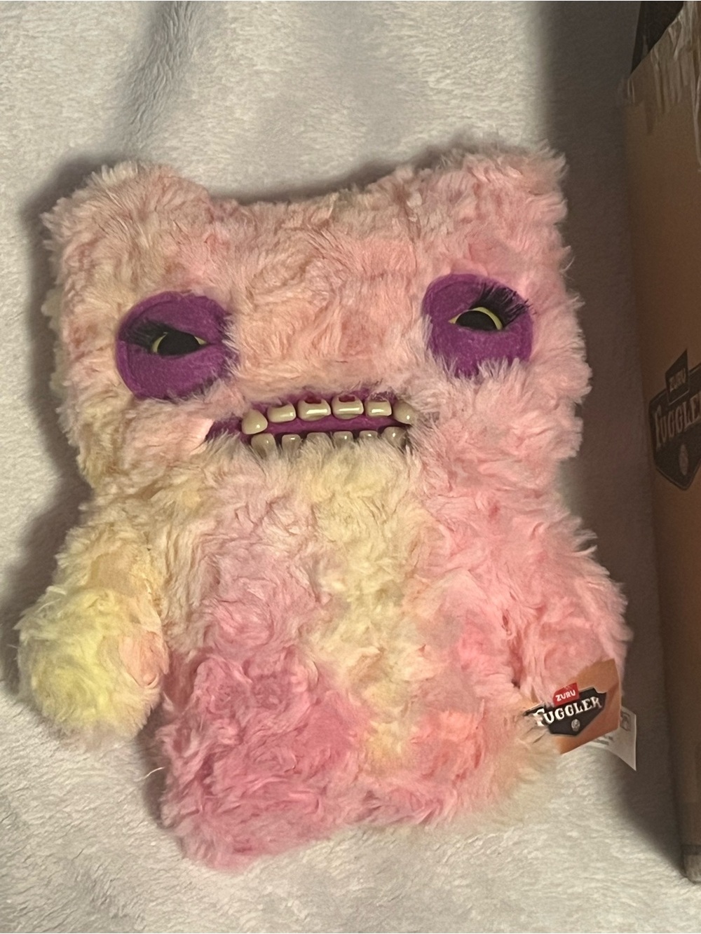 ZURU BADDIES Fuggler Plush - Pink Multicolor Shaggy Monster